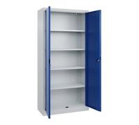 C + P Möbelsysteme C+P Armoire à portes battantes de bureau Basis PLUS, 1950x930x400mm, 7035/5010 Quantité:1