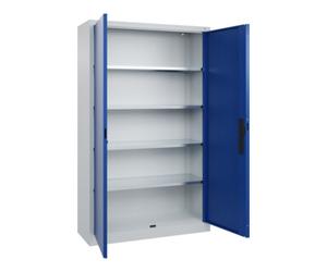 C + P Möbelsysteme C+P Armoire à portes battantes Série 89, 1950x1200x400mm, 7035/5010 Quantité:1