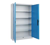 C + P Möbelsysteme C+P Armoire à portes battantes Série 89, 1950x1200x400mm, 7035/5012 Quantité:1