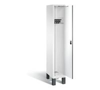 C + P Möbelsysteme C+P Armoire à vêtements Evolo, H1850×I320×P500 mm, façade décor blanc, corps blanc trafic (48010-10) Quantité:1
