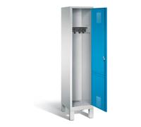 C + P Möbelsysteme C+P Armoire à vêtements Evolo, H1850×I420×P500 mm, façade bleu clair, corps gris clair (48010-12) Quantité:1