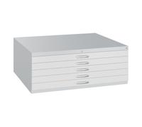 C + P Möbelsysteme C+P Armoire basse série 7100_7200, H420xL1100xP765mm, 7035/7035 Quantité:1
