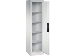 C + P Möbelsysteme C+P Armoire d'atelier pour charges lourdes, largeur 502 mm, profondeur 500 mm, porte gris clair