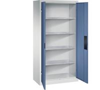 C + P Möbelsysteme C+P Armoire d'atelier pour charges lourdes | Largeur 930 mm | Profondeur 500 mm | Porte bleue
