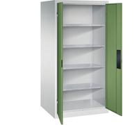 C + P Möbelsysteme C+P Armoire d'atelier pour charges lourdes, largeur 930 mm, profondeur 800 mm, porte vert reseda