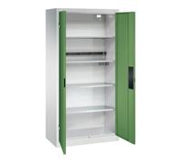C + P Möbelsysteme C+P Armoire de charge pour batteries Acurado, 1950x930x500mm, 7035/6011 Quantité:1