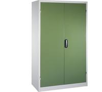 C + P Möbelsysteme C+P - Armoire de grande pièce extra haute - H x l : 1950 x 1200 mm - Profondeur : 500 mm - Porte vert reseda