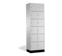 C + P Möbelsysteme C+P Armoire d'intro, 12 compartiments, H1950xL620xP500mm Avant Corps gris clair Corps gris clair Gris clair Quantité:1