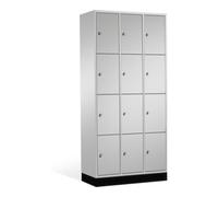 C + P Möbelsysteme C+P Armoire d'intro, 12 compartiments, H1950xL920xP500mm Avant Corps gris clair Corps gris clair Gris clair Quantité:1