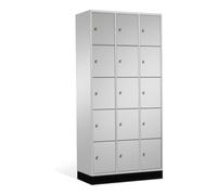 C + P Möbelsysteme C+P Armoire d'intro, 15 compartiments, H1950xL920xP500mm Avant Corps gris clair Corps gris clair Gris clair Quantité:1