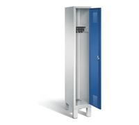 C + P Möbelsysteme C+P Armoire vestiaire Evolo, H1850xI320xP500mm, façade bleu gentiane, corps gris clair (48010-10) Quantité:1