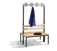 C + P Möbelsysteme C+P Banc d'armoire double face Basic, H1650xL1000xP756mm Cadre de couleur noir gris Quantité:1