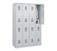 C + P Möbelsysteme C+P Casier double étage Base PLUS, 8 compartiments, 1850x1200x500mm, 7035/7035 Quantité:1