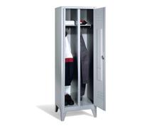 C + P Möbelsysteme C+P Double-broche Classic sur pieds, 2 compartiments, H1850×I610×P500mm, façade gris clair, corps gris clair Quantité:1