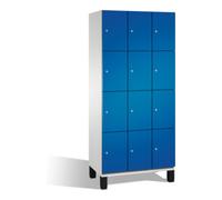 C + P Möbelsysteme Cabinet C+P Cambio sur pieds, 12 compartiments, H1980xL900xP525mm Façade Gentiane avant bleu corps gris clair Quantité:1