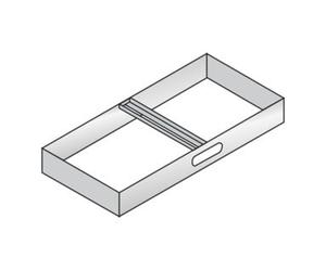 C + P Möbelsysteme Cadre suspendu C+P pour agrafeuse DIN A4, pour classeur avec volet roulant B1000xT420mm couleur noir gris gris Quantité:1