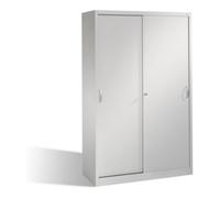 C + P Möbelsysteme Classeur C+P Acurado avec portes coulissantes, 5 hauteurs de dossiers, H1950xL1200xP500mm aluminium blanc Quantité:1