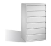 C + P Möbelsysteme Classeur C+P Acurado pour classeurs DIN A5 paysage, 6 tiroirs, 3 rangées Avant Corps gris clair Corps gris clair Gris clair Quantité:1