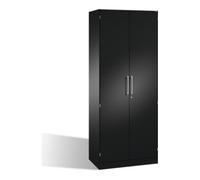 C + P Möbelsysteme Classeur C+P Asisto avec portes tournantes, 5 hauteurs de dossier, H1980xL800xP435mm gris noir Quantité:1