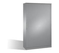 C + P Möbelsysteme Classeur C+P Asisto avec volet roulant, 5 hauteurs de dossiers, H1980xL1200xP435mm aluminium blanc Quantité:1
