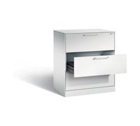 C + P Möbelsysteme Classeur C+P Asisto pour classeurs DIN A4 paysage, 3 tiroirs, deux voies Avant Corps gris clair Corps gris clair Gris clair Quantité:1