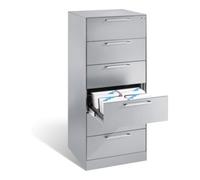 C + P Möbelsysteme Classeur C+P Asisto pour classeurs DIN A5 horizontal, 6 tiroirs, deux voies Avant Corps gris clair Corps gris clair Gris clair Quantité:1