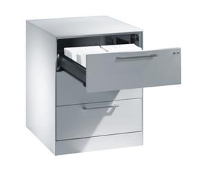 C + P Möbelsysteme Classeur C+P Asisto pour classeurs DIN A5 paysage, 3 tiroirs, deux voies Avant Corps gris clair Corps gris clair Gris clair Quantité:1