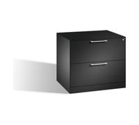 C + P Möbelsysteme Classeur C+P Asisto pour dossiers suspendus DIN A4, 2 tiroirs, deux voies gris noir Quantité:1