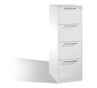 C + P Möbelsysteme Classeur C+P Asisto pour dossiers suspendus DIN A4, 4 tiroirs, une voie, gris clair Quantité:1