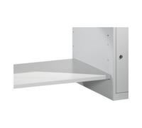 C + P Möbelsysteme Etagère C+P pour établi avec une armoire sur pied B1500mm couleur gris clair Quantité:1