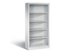 C + P Möbelsysteme Tablette à dossiers C+P avec panneau arrière, 5 hauteurs de dossiers, H1950xL930xP400mm corps gris clair Quantité:1