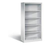 C + P Möbelsysteme Tablette à dossiers C+P avec panneau arrière, 5 hauteurs de dossiers, H1950xL930xP500mm corps gris clair Quantité:1