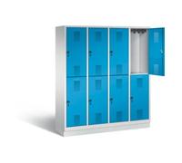 C + P Möbelsysteme Vestiaire à deux étages C+P Evolo, H1800xL1590xP500mm, 48320-42|S10063 Quantité:1