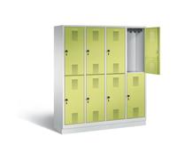 C + P Möbelsysteme Vestiaire à deux étages C+P Evolo, H1800xL1590xP500mm, 48320-42|S10296 Quantité:1