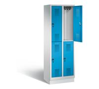 C + P Möbelsysteme Vestiaire à deux étages C+P Evolo, H1800xL610xP500mm, 48320-20|S10167 Quantité:1