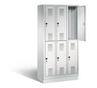 C + P Möbelsysteme Vestiaire à deux étages C+P Evolo, H1800xL900xP500mm, 48320-30|S10037 Quantité:1