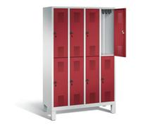 C + P Möbelsysteme Vestiaire à deux étages C+P Evolo, H1850xL1190xP500mm, 48310-40|S10200 Quantité:1