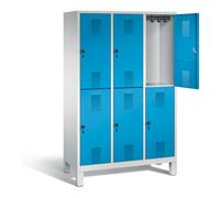 C + P Möbelsysteme Vestiaire à deux étages C+P Evolo, H1850xL1200xP500mm, 48310-32|S10065 Quantité:1