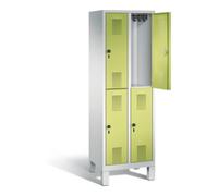 C + P Möbelsysteme Vestiaire à deux étages C+P Evolo, H1850xL610xP500mm, 48310-20|S10236 Quantité:1