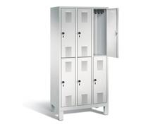 C + P Möbelsysteme Vestiaire à deux étages C+P Evolo, H1850xL900xP500mm, 48310-30|S10023 Quantité:1