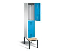 C + P Möbelsysteme Vestiaire à deux étages C+P Evolo, H2090xL420xP815mm, 48350-12|S10022 Quantité:1