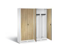 C + P Möbelsysteme Vestiaire noir et blanc C+P Evolo, H1800xL1590xP500mm, 48022-42|S10040 Quantité:1