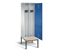 C + P Möbelsysteme Vestiaire noir et blanc C+P Evolo, H2090xL610xP500mm, 48250-20|S10008 Quantité:1