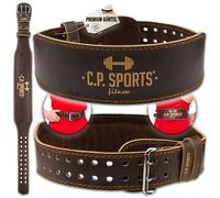 C.P.Sports Ceinture d'haltérophilie XXS - XXXXXXL - Cuir - Ceinture de Bodybuilding, Ceinture d'entraînement, Ceinture d'haltérophilie Hommes Femmes