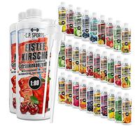 C.P. Sports sirop pour boissons GLACE-CERISE 2 litres + 2 distributeurs à pompe