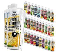 C.P. Sports sirop pour boissons GLACE-CITRON 2 litres + 2 distributeurs à pompe