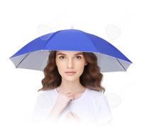 C Parapluie longueur de rétrécissement 50cm ultra-léger utilisable par temps sec ou pluvieux protège du soleil et est opaque bleu