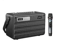 C.perkins Enceinte sono Roady-FL 100W Batterie Micro UHF Bluetooth USB Jack Micro-SD Cuir noir