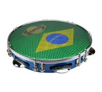 C-PL10-01BLUE Pandeiro 10" Bleu Drapeau Brésil