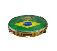C-PL10-01y Pandeiro 10" Drapeau Brésil - Yellow